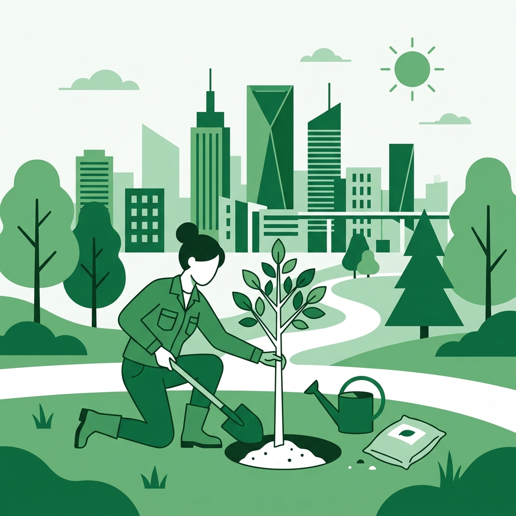 Landscaping illustration for Chala